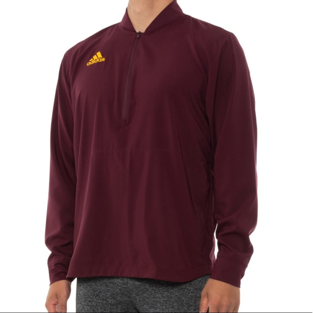 🛑CLEARANCE‼️ 🆕 adidas Aeroready Team Training Shirt crimson and gold